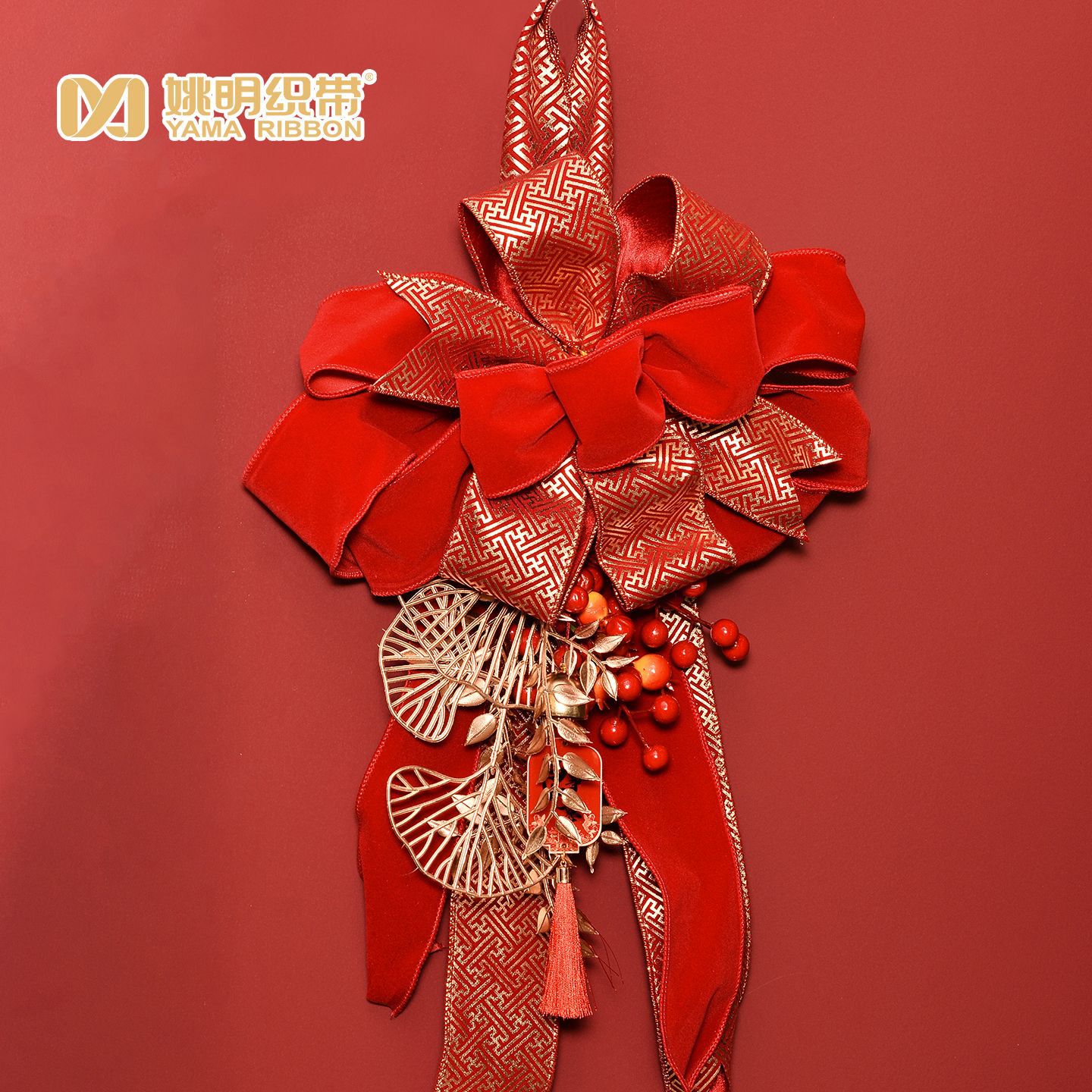 Cortina de boda correa de dibujo de flores decoración de la casa nueva decoración del dormitorio con alambre de hierro correa de torsión