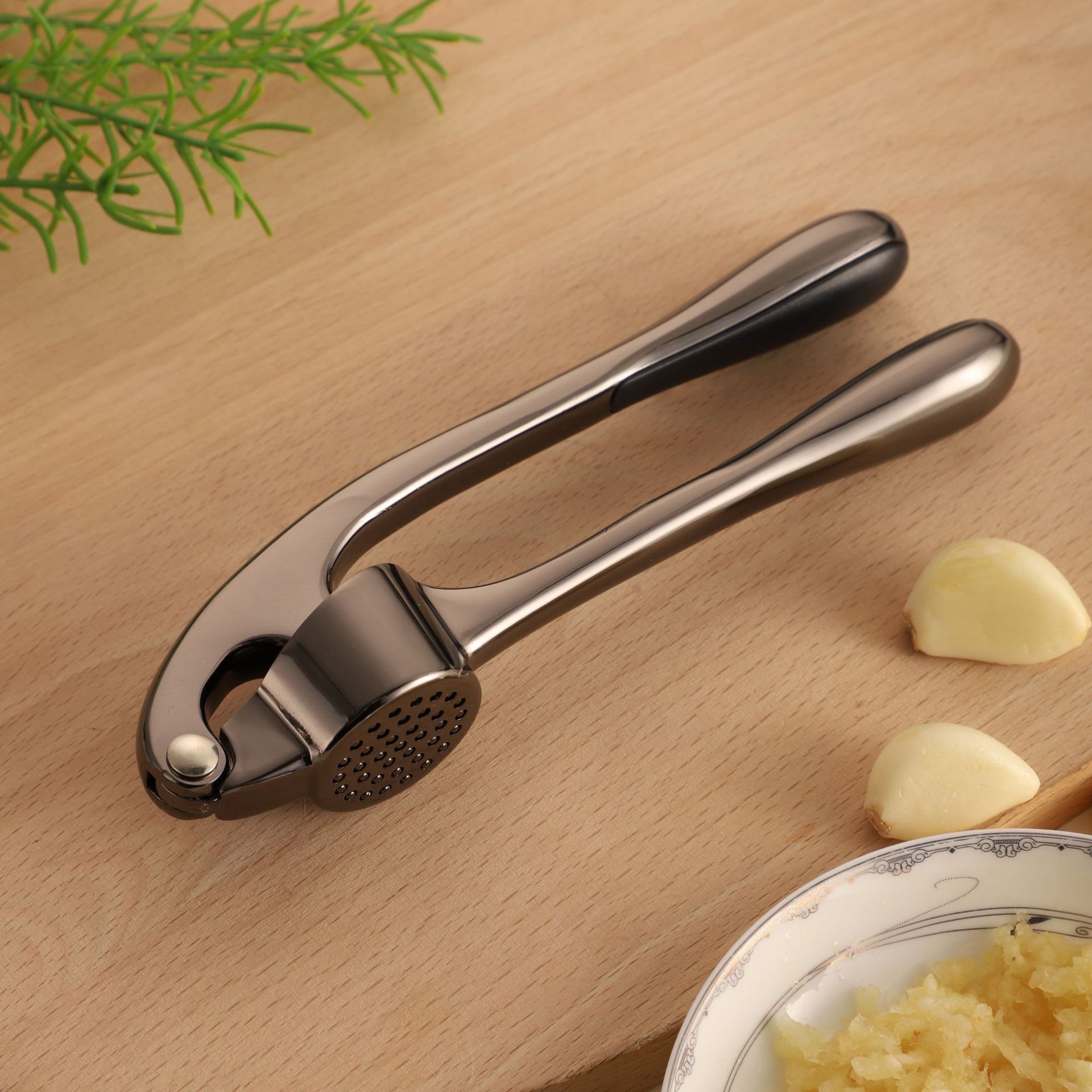 Artefacto de prensa de ajo de puré transfronterizo, cocina