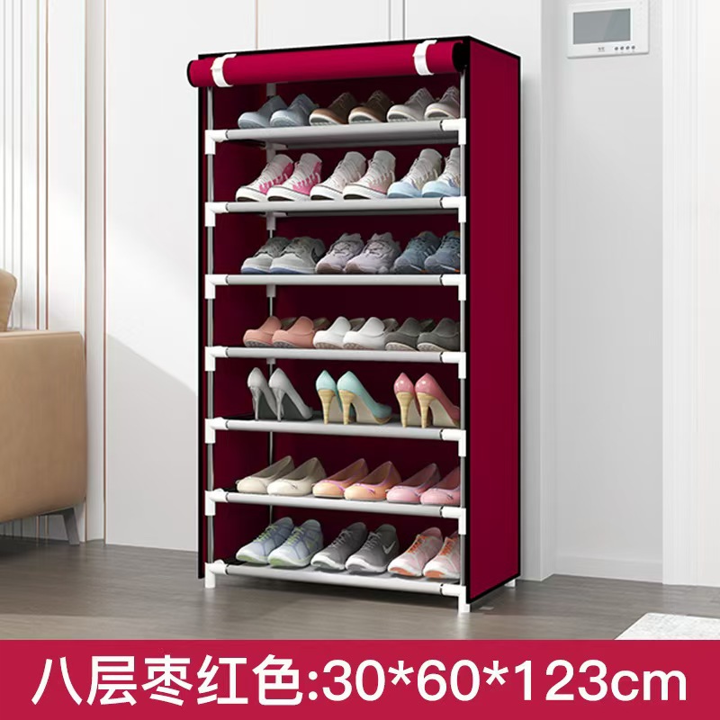 Vietnam venta caliente a prueba de polvo zapato armario rack de almacenamiento ensamblaje casero estante de zapatos multicapa estante de almacenamiento de zapatos simple y económico