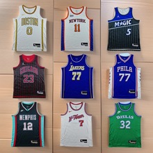 跨境热压球衣26赛季猛龙76人埃奇库姆魔术勇士湖人新款休闲篮球服