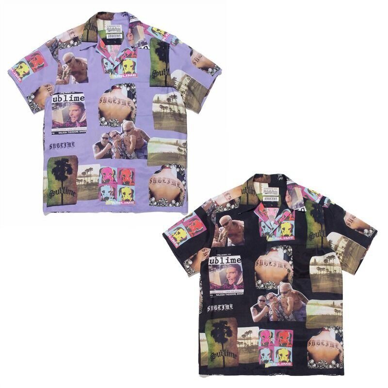 Wacko Maria 20Ss Collaboration with Sublime Band Aloha Hawaiian Casual Loose Short-Sleeved Shirt Wacko Maria 20Ss Collaboration with Sublime Band Aloha Hawaiian Casual Loose Short-Sleeved Shirt