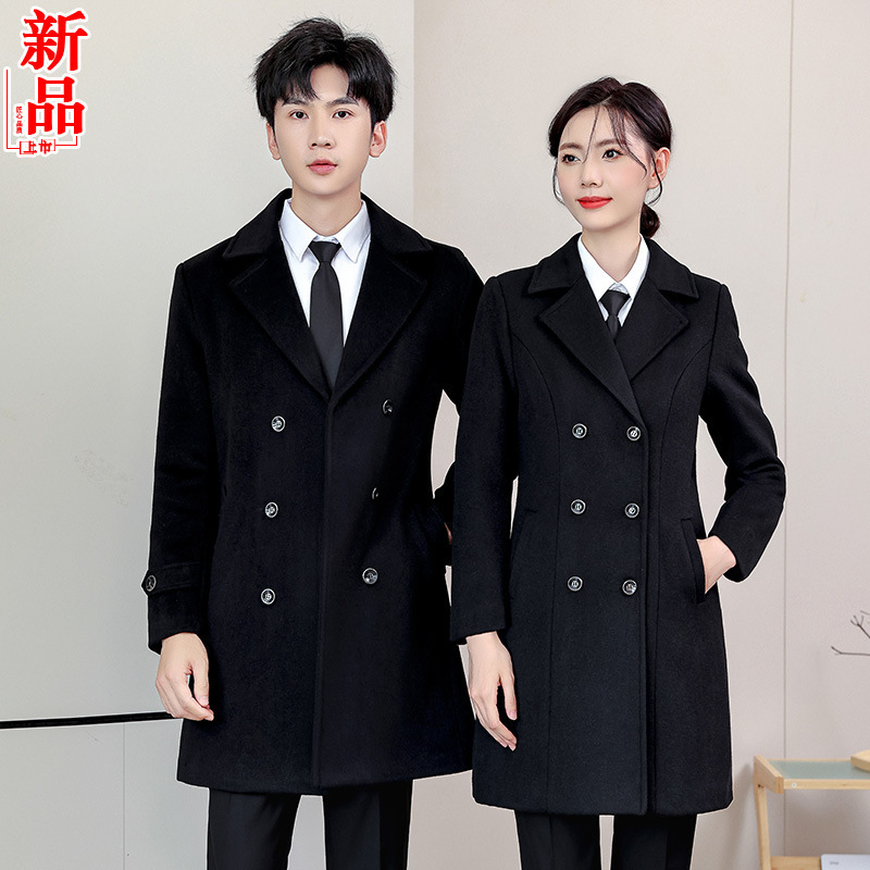 Men's and Women's Business Wear Wool Coat Coat Coat Civil Servants Bank Hotel Front Desk Attendant Work Clothes Men's and Women's Business Wear Wool Coat Coat Coat Civil Servants Bank Hotel Front Desk Attendant Work Clothes