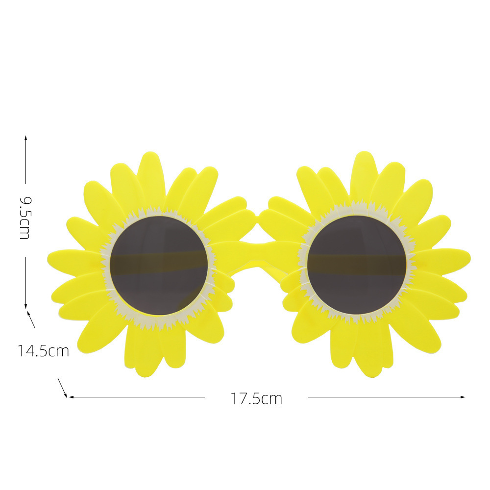 노란색 데이지 안경