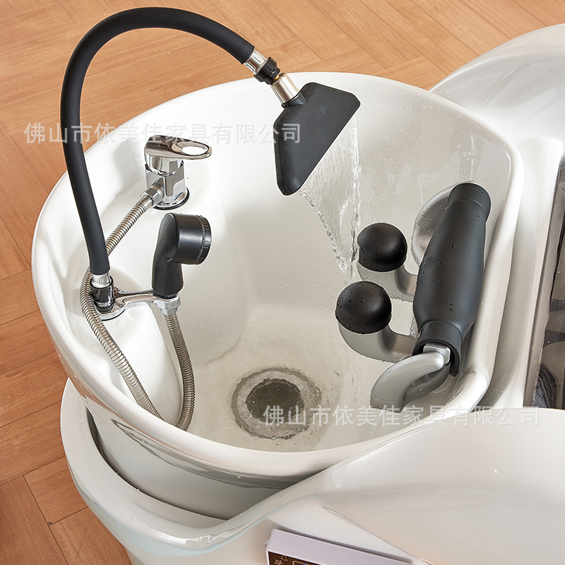 Cama de lavado de cabello de masaje eléctrico inteligente, cama de tratamiento de cabello de circulación de agua tailandesa automática, salón de peluquería especial, salón de peluquería