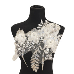 DIY Sewing Lace Net Floor Cheongsam Gown Performance Costume Dress Wedding Clothing Fashion Accessory