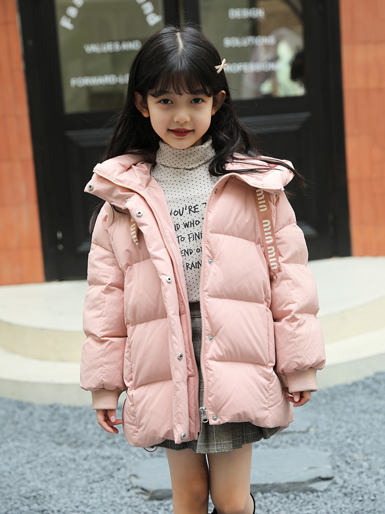 Children's winter velvet down jacket