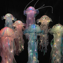 Creative Jellyfish Lamp Jellyfish Hanging Decoration Wind跨