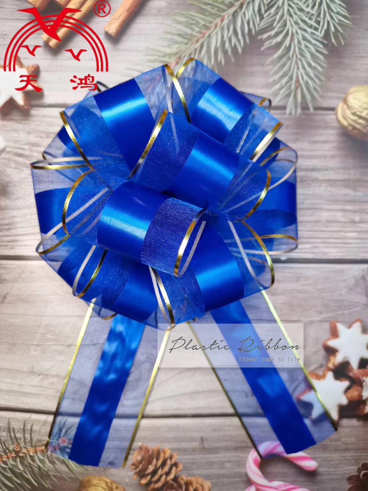 油墨贴金边深蓝