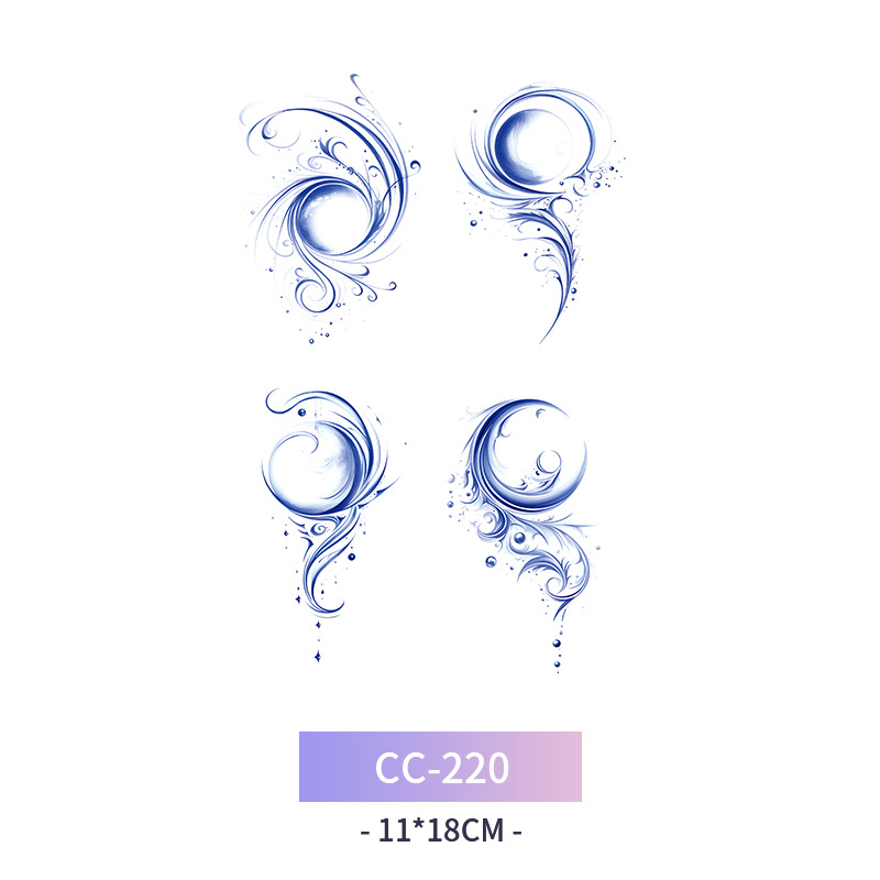 Transfronterizo en stock al por mayor de halloween colorido mariposa tatuaje pegatinas simulación sangrienta cicatriz pegatinas divertidas pegatinas impermeables