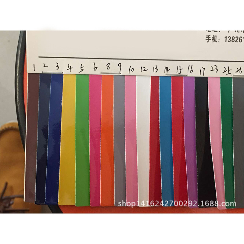 PVC镜面人造皮革漆皮料软包面料布料装饰diy沙发箱包证件材料批发