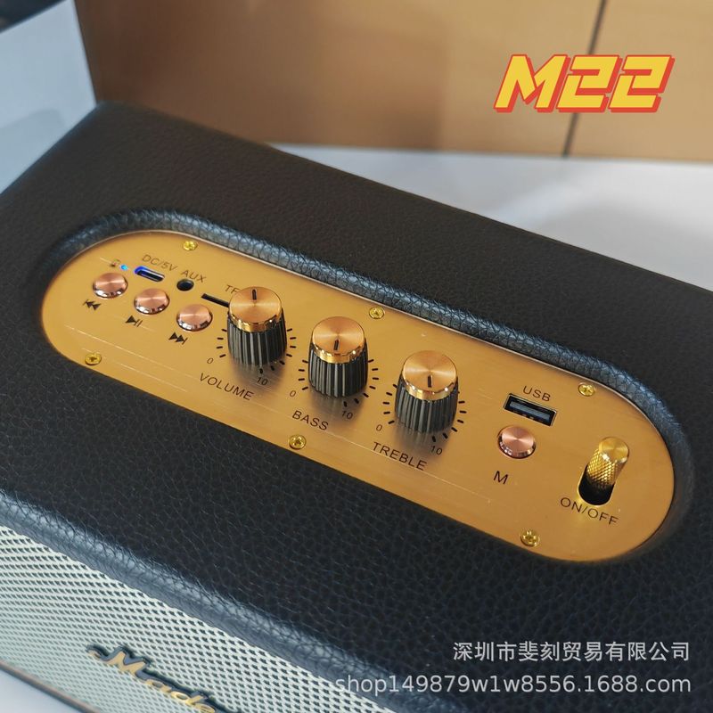 国境を越えた人気のM22 Bluetoothスピーカー、レトロなマレーシアM18 Bluetoothスピーカー、マレーシアスプーン第三世代A3ポータブルサブウーファー|undefined