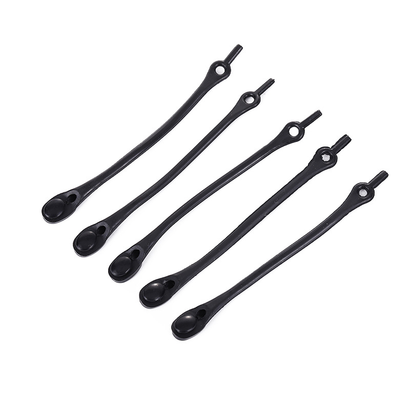 De producción propia y auto-vendido TikTok color de silicona sin cordones elásticos perezosos cordones adultos niños cabeza redonda elástico sin cordones