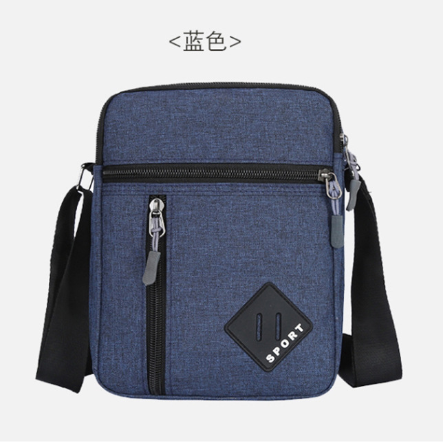 Bolso de pecho simple de tela Oxford al por mayor de fábrica, bolso de hombro informal para exteriores transfronterizo para hombre, nuevo bolso cruzado portátil para hombre