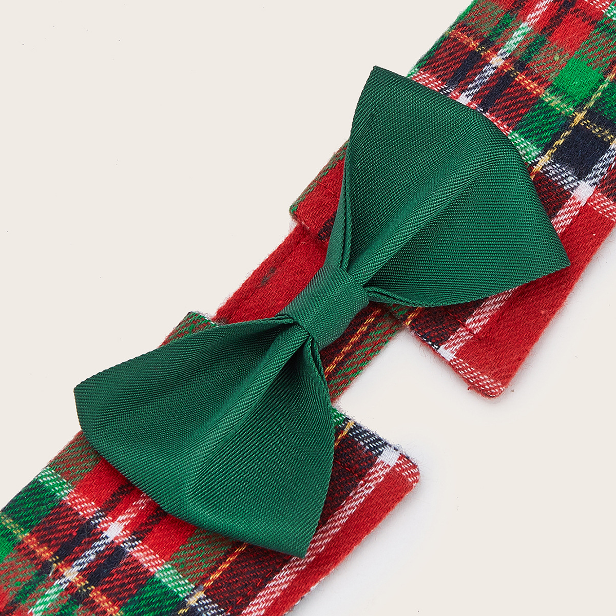 Fabricantes de nuevos productos transfronterizos en stock de rejilla de Navidad corbata de mascotas velcro ajustable accesorios de mascotas arco