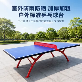 学校运动乒乓球桌防水防晒室外训练SMC乒乓球台厂家户外标准台