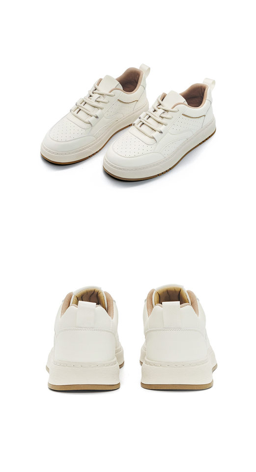 Giày sneaker nam da thật cổ thấp đế bằng dây buộc — GX118 màu mơ chi tiết 11