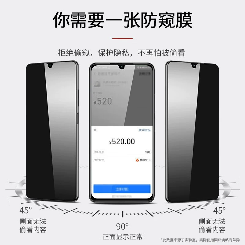 Совместимый с OPPO A72 анти-блеф и анти-глянцевая защитная пленка, высокое разрешение, синяя защита от излучения, защита от царапин, ударостойкая пленка для мобильного телефона
