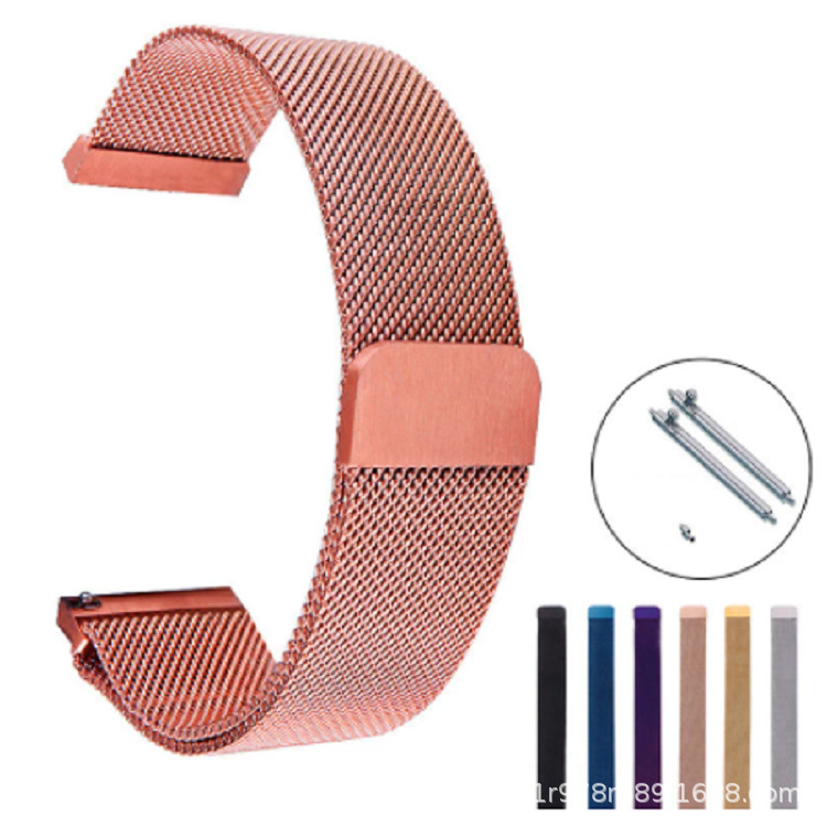 12mm 14mm 16m 18 20 22 23 24mm universal cabeza plana Milan Nice reloj magnético con punto