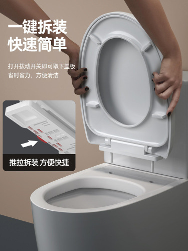 Household toilet cover universal toilet cover thickened top and bottom slow-down cover toilet toilet seat U-shaped