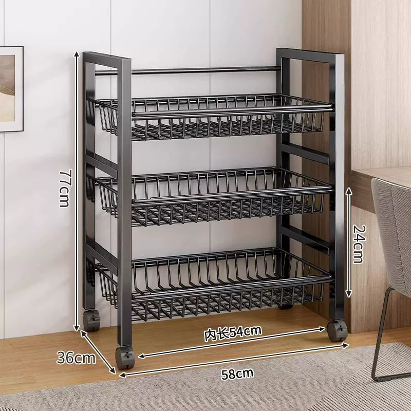 New kitchen multi-functional storage rack floor-standing multi-layer microwave oven oven storage storage shelves wholesale