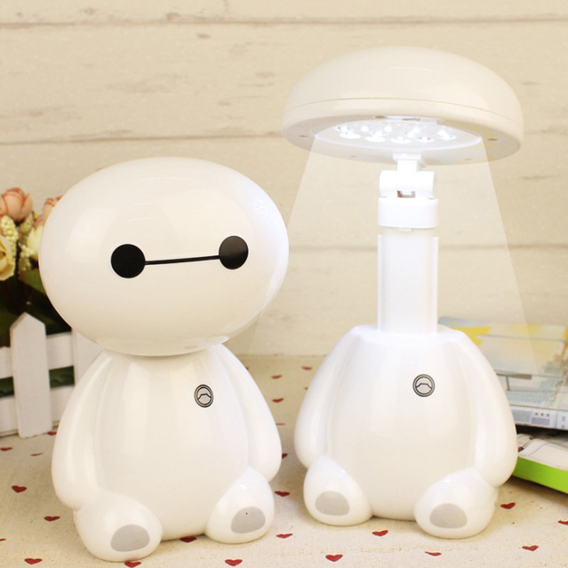 Transfronterizo de la exportación USB lámpara de mesa de dibujos animados LED recargable aprendizaje protección ocular lámpara de mesa estudiante dormitorio lectura lámpara de noche Luz