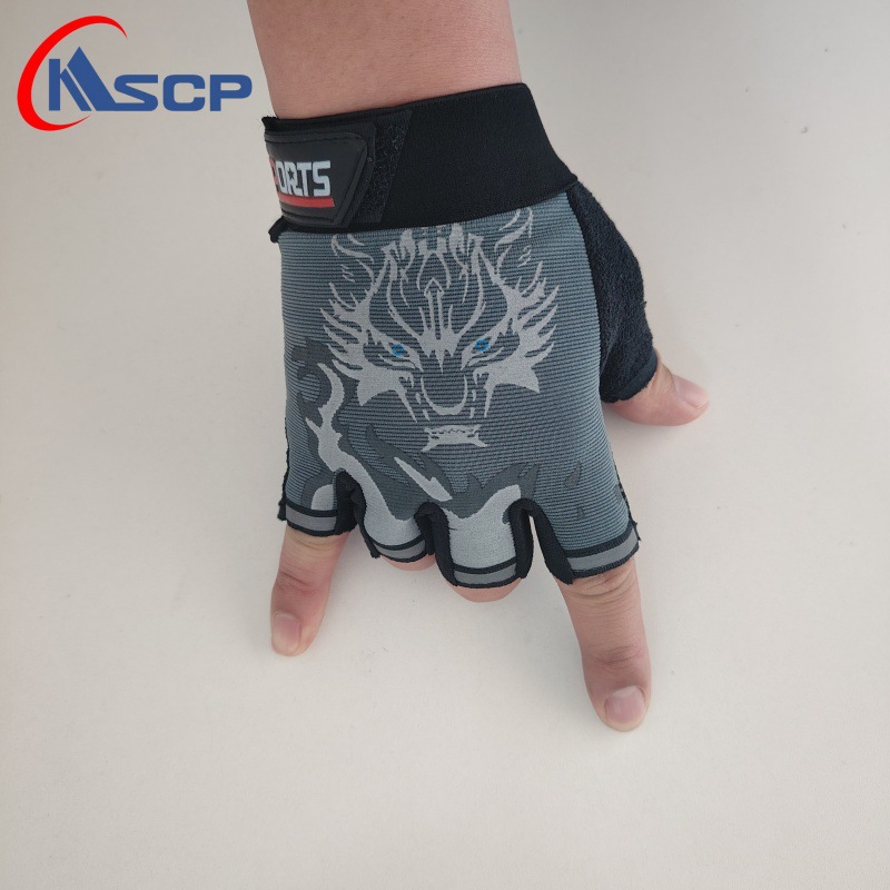 Guantes de bicicleta de montaña al aire libre guantes de montar medio dedo antideslizante desgaste transpirable guantes deportivos para hombres y mujeres