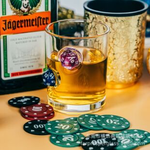 Polyhedral Dice Dungeons King of Thousand King Whiskey Glass Spirit Glass White Wine Glass Brandy Wine Glass 245ML