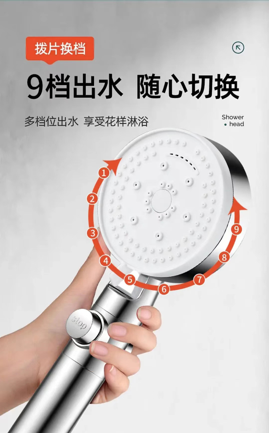 Shower head, pressurized shower set, bath faucet, bathroom heater, bath, rain, pressurized flower drying, showerhead for household use undefined