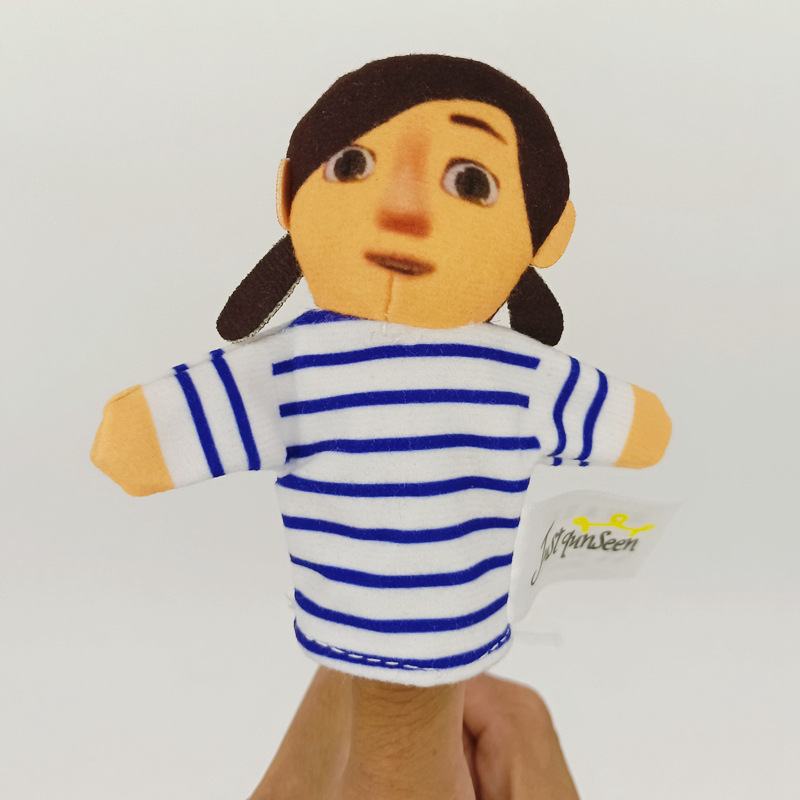 Nuevos productos transfronterizos muñecas de dedos para bebés tranquilizadores muñecas de dedos para niños cuentos de infantes Educación temprana