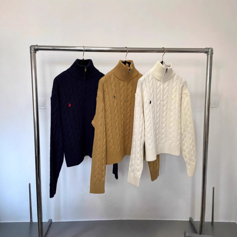 High-Quality Cross-Border Product, 100% Original Wool, Half-Cardigan Pullover Sweater, Slim Fit and Warm High-Quality Cross-Border Product, 100% Original Wool, Half-Cardigan Pullover Sweater, Slim Fit and Warm