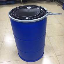 200升大口双环铁箍桶加厚200公斤废液密封化工桶食品级塑料桶