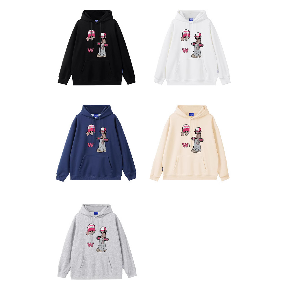 2025 nuevo estilo WASSUP HEODS suéter con capucha pareja primavera y otoño marca de moda masculina ins top suelto casual