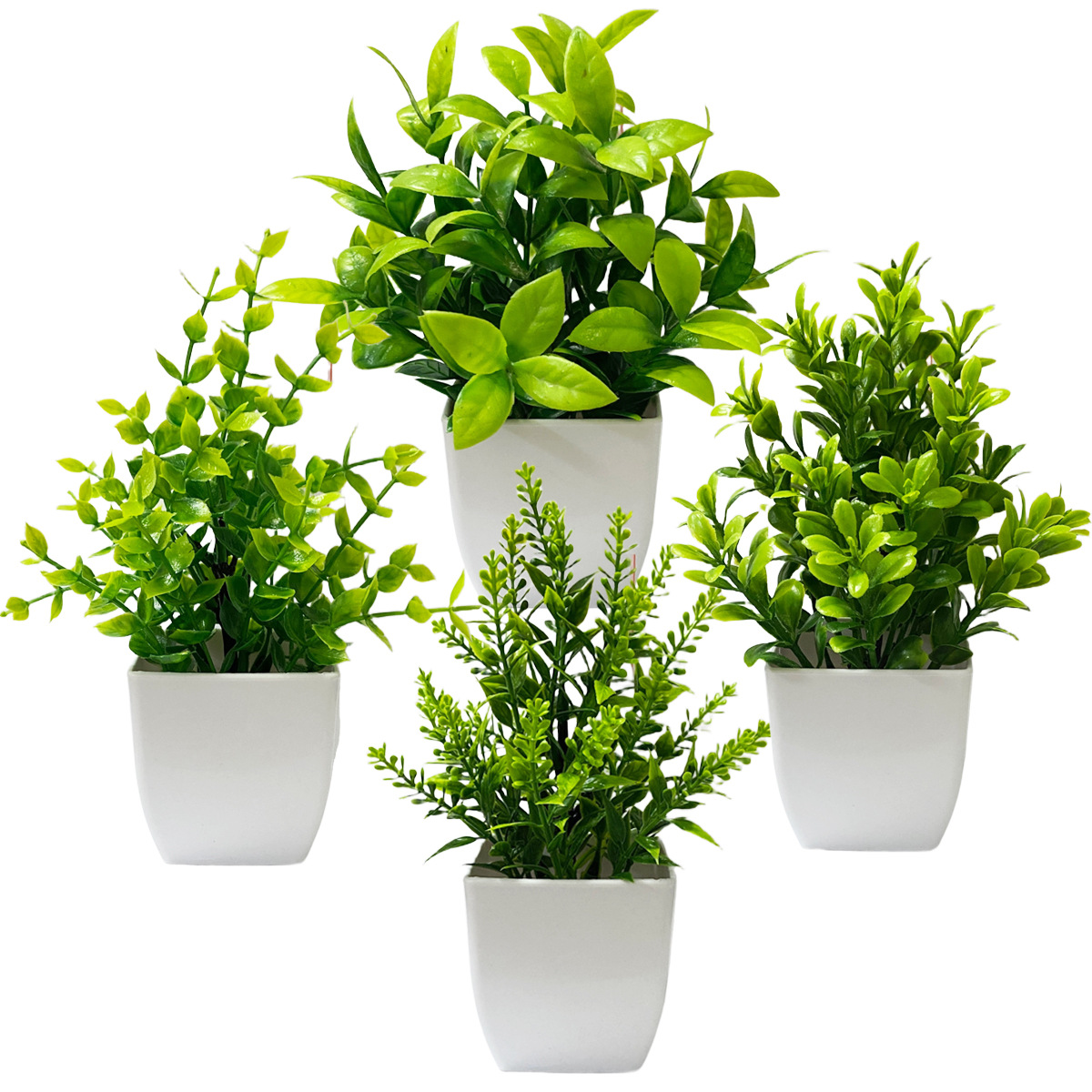 Simulación de maceta para decorar el hogar, plantas verdes, mesa de comedor de lavanda, decoración de oficina, plantas de romero image 3