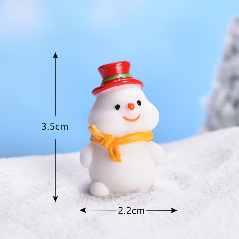 雪だるまマイクロ風景 DIY 装飾雪の装飾品新しいサンタクロースかわいいアシカクリスマス装飾品|undefined
