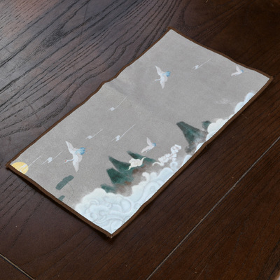 Zen chino toalla de té de gamuza paño de té absorbente toalla olla Kung Fu juego de té accesorios mesa de té Toalla de trapo té