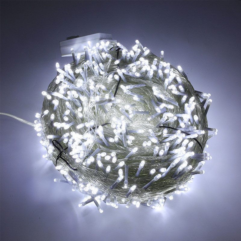 Cadena de luz LED luces intermitentes luces navideñas decoración de la boda de Navidad luz de la estrella proyecto de iluminación enchufable cielo estrellado