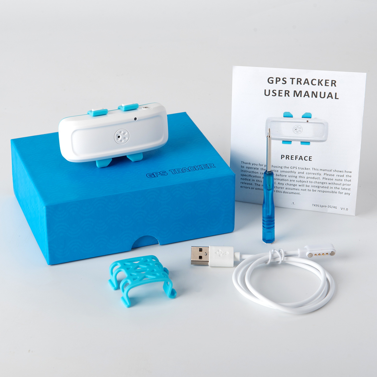 4Gtk911 Sa Small Pet Locator, Back Clip-On Buckle, Simple Operation, Accurate Positioning, Global