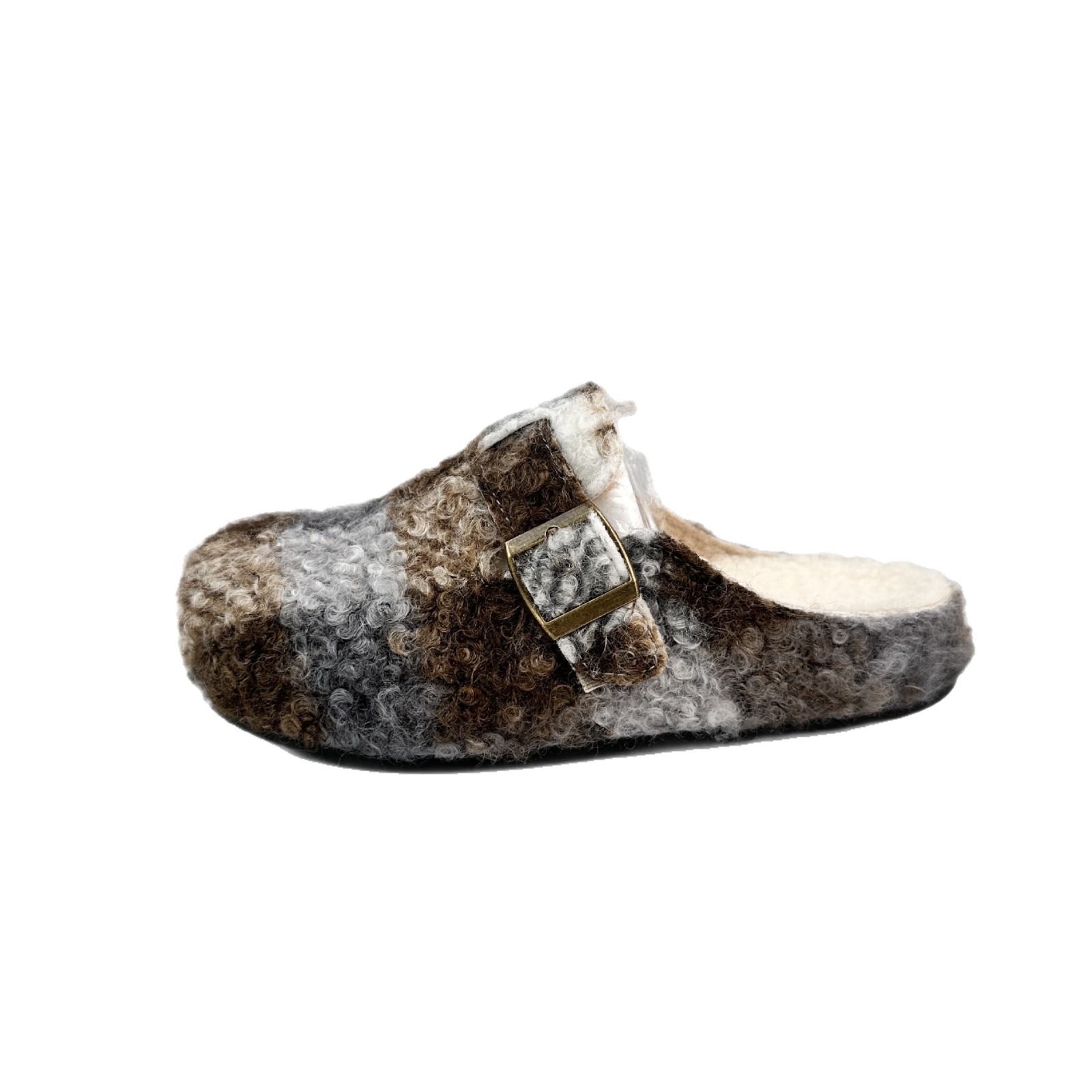 YUANBO 2025 otoño y invierno estampado de leopardo y zapatos de frijol de frijol de harimau mujeres de Hong Kong Harajuku zapatos de algodón cálidos para mujeres coreanas