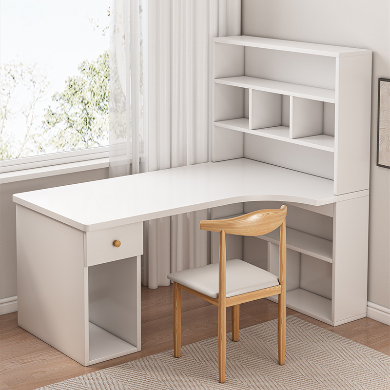Corner Desk Bookshelf Combination Desk Type L-shaped Writing Desk Bedroom Girl Computer Dressing Table Makeup Integrated Table Corner Desk Bookshelf Combination Desk Type L-shaped Writing Desk Bedroom Girl Computer Dressing Table Makeup Integrated Table