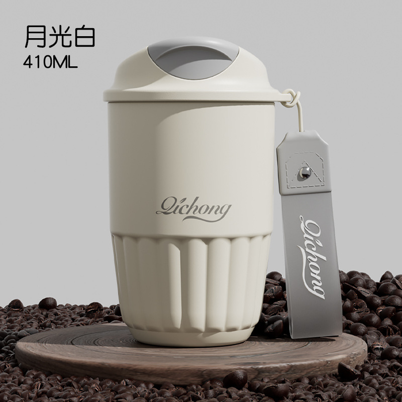 新型高颜値随行コーヒーカップ双飲陶磁器内胆保温カップ男性女性携帯カッププレゼントカスタマイズ|undefined