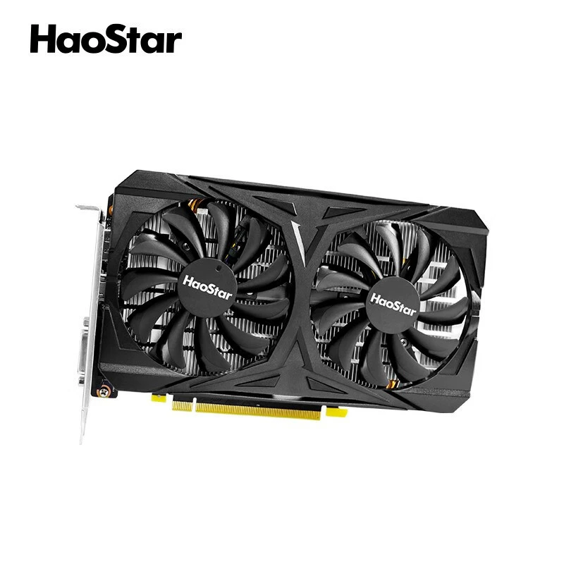 Графическая карта Haostar GTX 1660 Super 6GB GDDR6, система охлаждения с двумя вентиляторами, производительность для игр в 4K и офиса