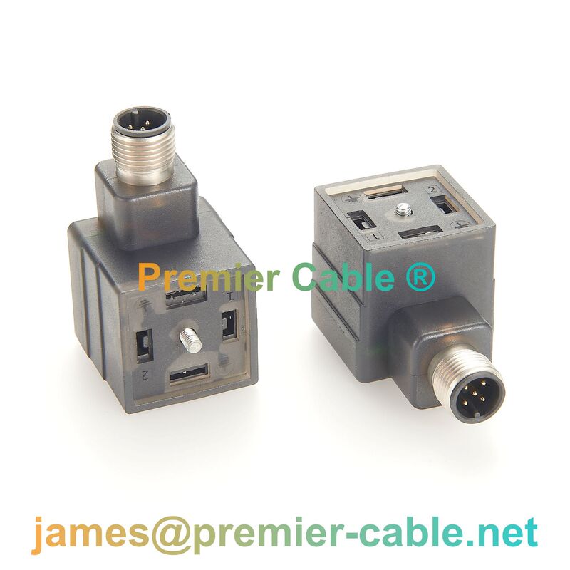 Vad 3c-4-1-m12-5 Din Solenoid Valve to M12 5-Pin Adapter Industrial Valve Island Interface Conversion Connector Vad 3c-4-1-m12-5 Din Solenoid Valve to M12 5-Pin Adapter Industrial Valve Island Interface Conversion Connector