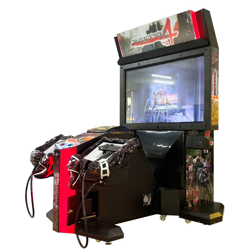 Equipo de la ciudad de videojuegos Casa encantada 4 máquina de pistola de simulación doble equipo de entretenimiento sala de juegos máquina de juego de monedas para adultos