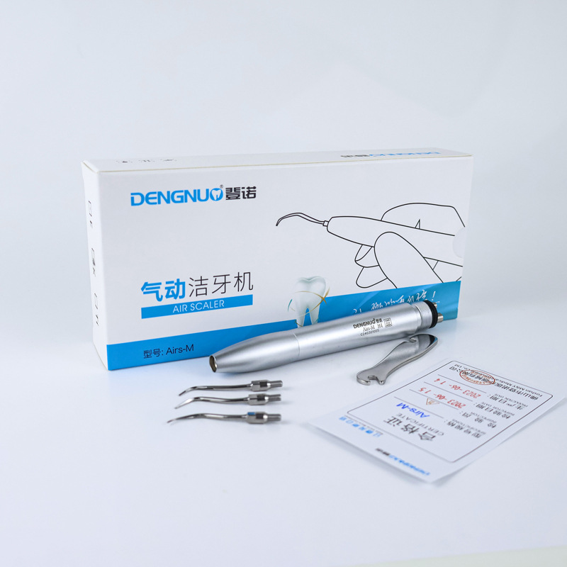 Máquina de limpieza de dientes neumática de oro titanio dental limpiador de dientes oral limpiador de dientes de cálculos limpiador de dientes ultrasónico lavado de canal radicular