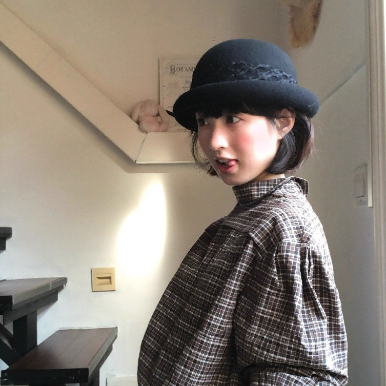 法式剑麻蝴蝶结蓓蕾帽澳羊毛呢复古公主气质优雅千金风小礼帽女|undefined