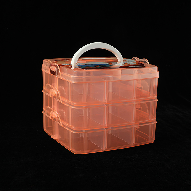 오렌지의 작은 3 층 (15cm * 15cm * 13cm)