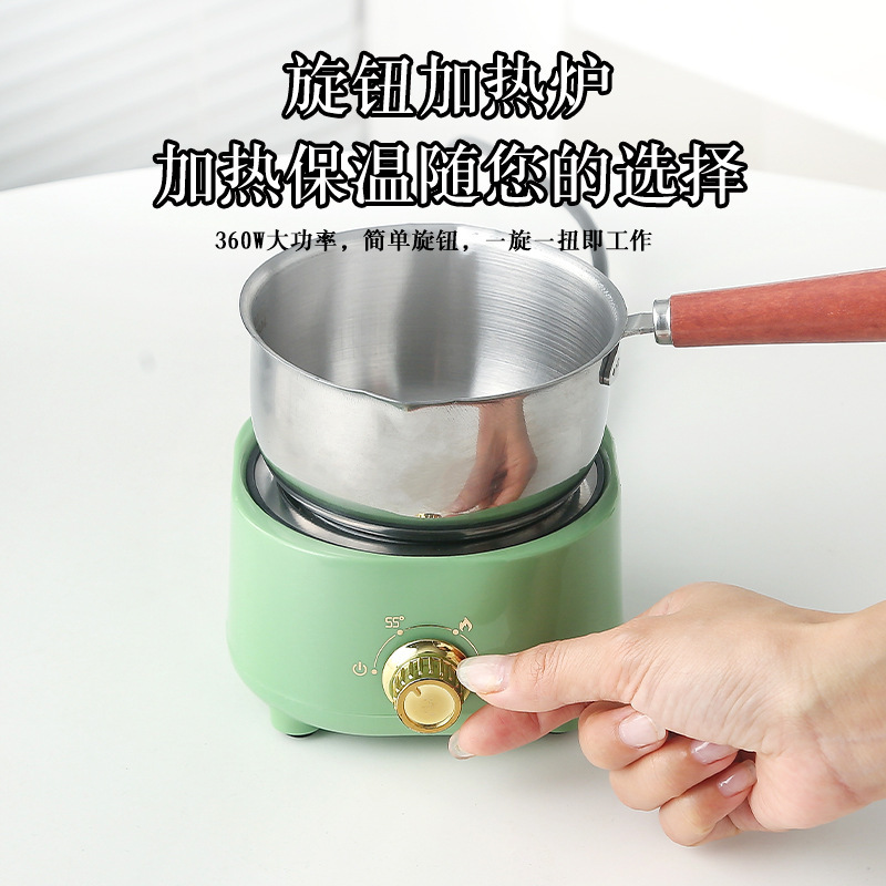 DIY製作器具ワックス瓶砂糖ショートニング溶融鍋加熱炉保温ミルクステンレス溶融ワックスミニ鍋|undefined