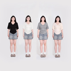 大きいサイズの婦人服の夏の新型はやせています。