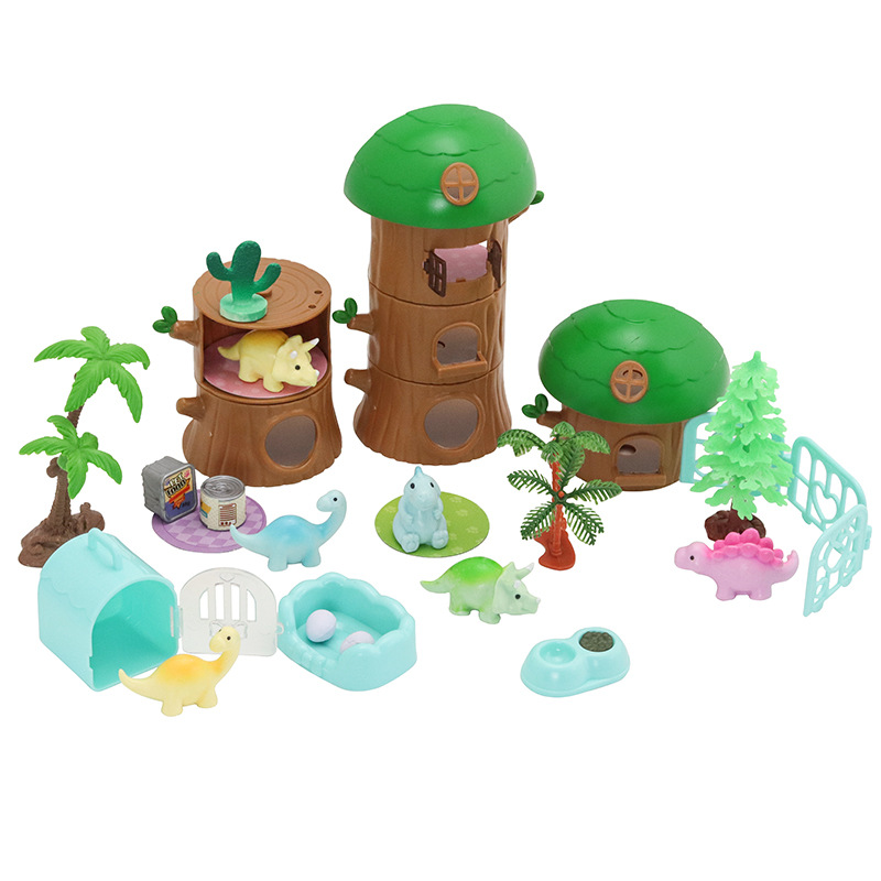 Exportación transfronteriza de juguetes de juegos de bricolaje adornos de simulación para mascotas modelos de perros y gatos niñas juguetes de juegos al por mayor