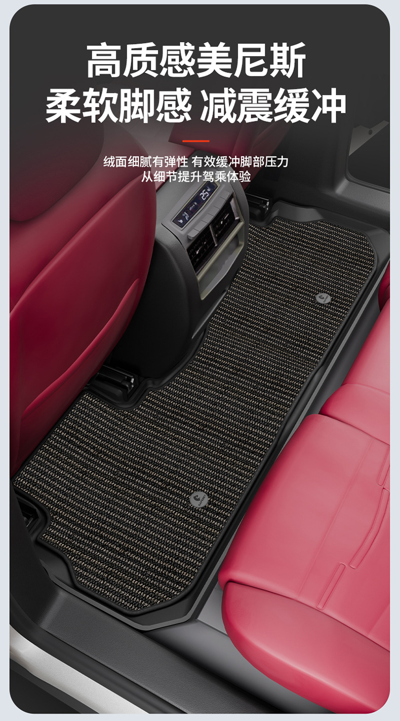 Suitable for Cadillac Ct5 Xt5, All-Weather Tpe Car Floor Mats, Car Accessories, Trunk Mat
